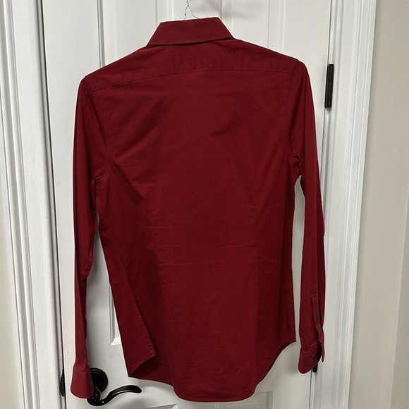 Red Express Button Up Dress Shirt Fitted 1MX - Picture 4 of 4